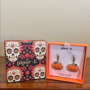 Piper K | Festive Pumpkin Earrings 🎃